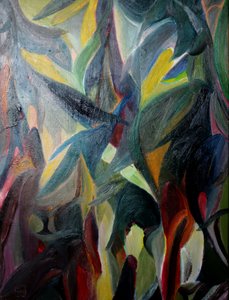 Colorful Abstract Foliage by Marina Nelson