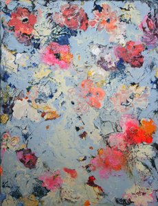 Vibrant Abstract Blooms by Marina Nelson