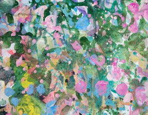 Vibrant Abstract Garden by Marina Nelson