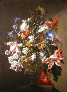 A Still Life of Flowers in a Vase