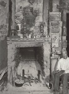 Man Near a Fireplace by Marion Post Wolcott