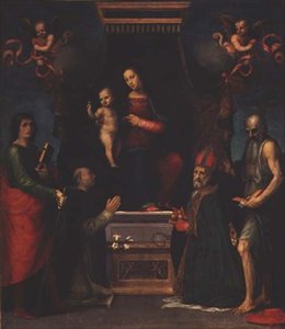 Madonna and Child with St. Julian, St. Dominic, St. Nicholas of Bari and St. Jerome by Mariotto Albertinelli