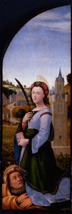 Triptych: Saint Barbara