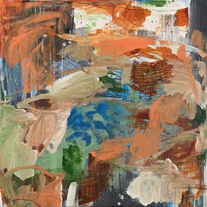 Vibrant Textured Abstraction