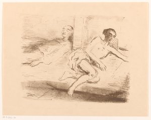 Two Opium Smokers by Marius Bauer