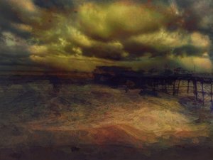 A Storm at Night, Cromer Pier, Norfolk