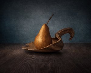 Rustic Pear Still Life by Marko Klavs