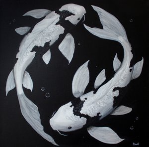 Yin Yang Koi Fish