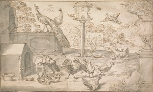 Landscape with Birds and Dog