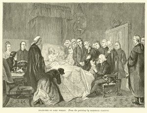 Death-Bed of John Wesley by Marshall (after) Claxton