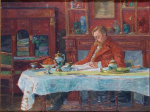 Émile Verhaeren at the Table