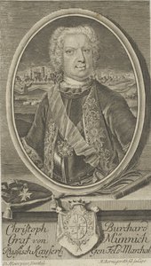 Portrait of Count Burkhard Christoph von Münnich
