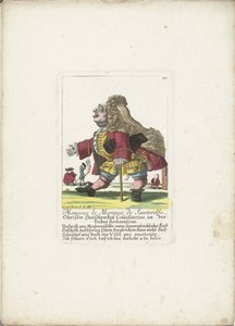 The Dwarf Monsieur le Marquis de Sauterelle, ca. 1710 (Il Callotto resurcitato oder Neu eingerichtes Zwerchen Cabinet) by Martin Engelbrecht (attributed to)
