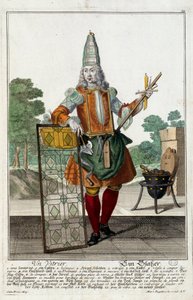 A Glazier (Engraving by Martin Engelbrecht)