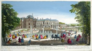 View of the Chateau de Saint-Cloud near Versailles, mid 18th century