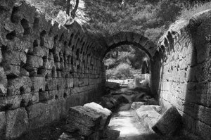 Entrance to the Stadion, Olympia, Greece by Martin Hurlimann