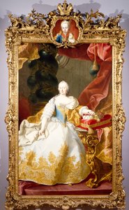 Portrait of Maria Theresa by Martin II Mytens or Meytens