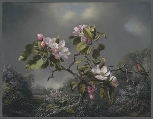 Apple Blossoms and Hummingbird, 1871