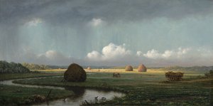 Sudden Shower, Newbury Marshes