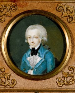 Portrait of Austrian composer Wolfgang Amadeus Mozart, c. 1773