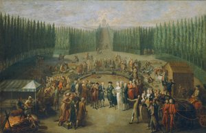 Laying Foundation Stone of Temple of Concordia in Laxenburg
