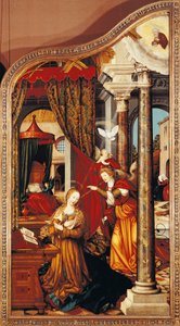 The Annunciation, from Left Panel of Altar of Wettenhausen by Martin Schaffner