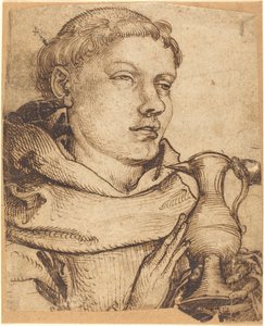 Bust of a Monk Assisting at Communion by Martin Schongauer
