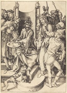 Christ before Pilate by Martin Schongauer