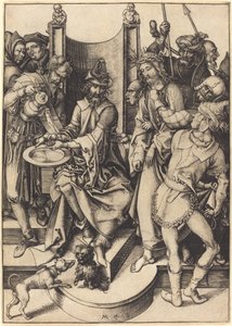 Christ before Pilate by Martin Schongauer