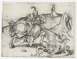 Saint George and the Dragon by Martin Schongauer