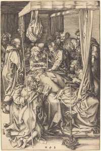 Death of the Virgin by Martin Schongauer