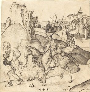 Peasant Family Going to Market by Martin Schongauer