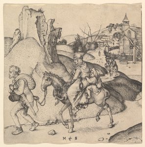 Peasant Family Going to Market by Martin Schongauer