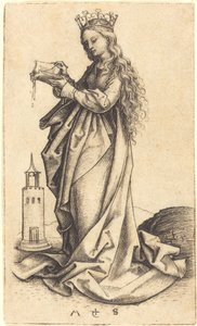 Saint Barbara by Martin Schongauer