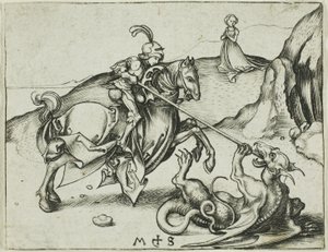 St. George by Martin Schongauer