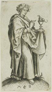 St. John, from Apostles by Martin Schongauer