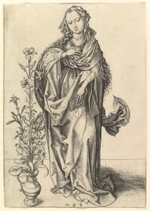 The Annunciation: The Virgin by Martin Schongauer
