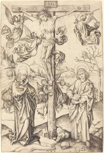 The Crucifixion with Four Angels by Martin Schongauer