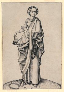 The Fourth Foolish Virgin by Martin Schongauer