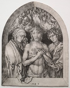 The Man of Sorrows by Martin Schongauer