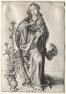 The Virgin of the Annunciation by Martin Schongauer
