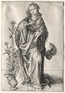 The Virgin of the Annunciation by Martin Schongauer