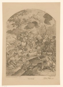 Battle Scene with Appearance of Christ