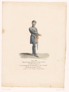 Costume of Knight Théobald from the Tragedy Le Siège de Paris by Martin Sylvestre Baptiste