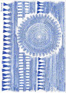 Crochet Blue Ink