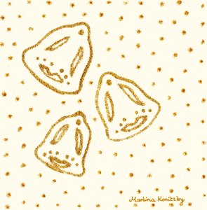 Golden Bells Abstract Composition