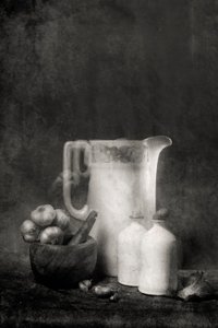 Rustic Kitchen Still Life by Martine Benezech