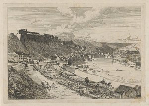 View of Bouillon by Martinus Antonius Kuytenbrouwer jr.