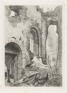 Castle of Vianden by Martinus Antonius Kuytenbrouwer jr.