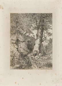 Resting Soldiers Under a Tree by Martinus Antonius Kuytenbrouwer jr.